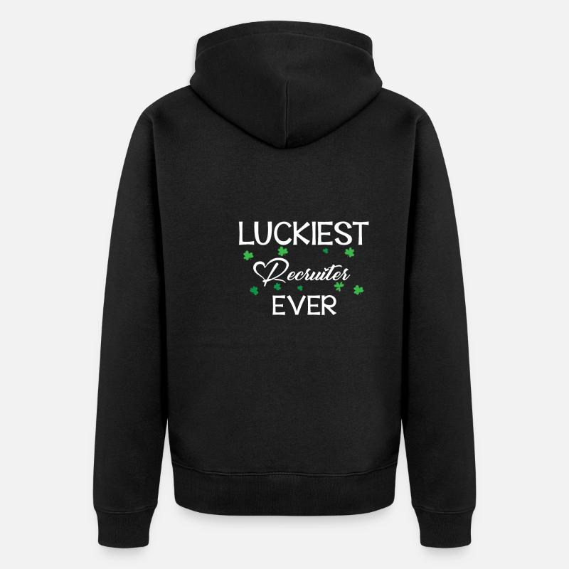 Recruteur Saint-Patrick - Veste à capuche bio Premium Unisexe - noir