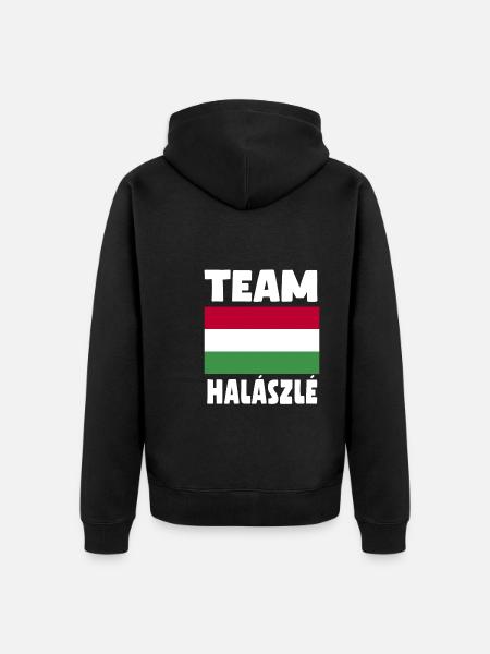 L’équipe Halaszle - Veste à capuche bio Premium Unisexe - noir