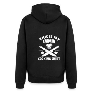 Dégustez une cuisine hawaïenne traditionnelle - Veste à capuche bio Premium Unisexe - noir - Dos - Nico (187cm)