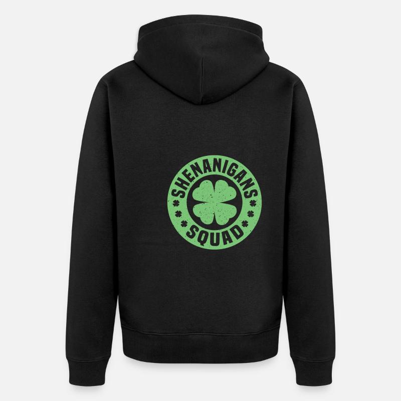 Shenanigans Squad Shirt - Unisex Premium Bio Zip Hoodie - Schwarz