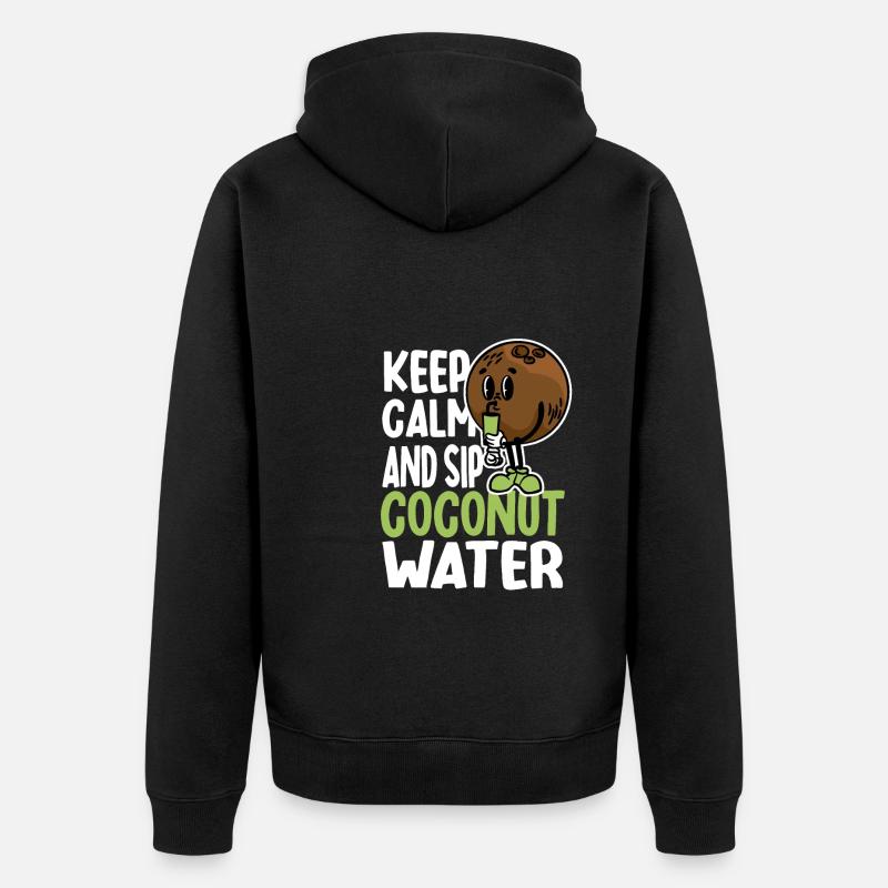 Humour à l’eau de - Veste à capuche bio Premium Unisexe - noir