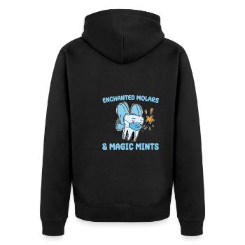 Pediatric Dentist Design - Unisex Premium Organic Zip Hoodie - black - Back - Nico (187cm)