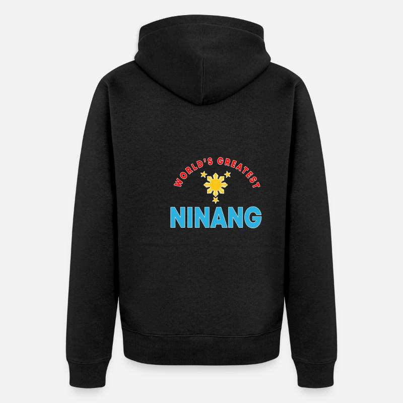 Ninang – Marraine philippine - Veste à capuche bio Premium Unisexe - noir