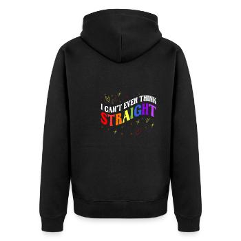 LGBTQ Rights Pride Month Queer Culture Love - Unisex Premium Organic Zip Hoodie - black - Back - Nico (187cm)