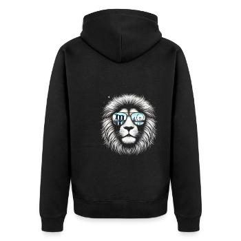 Horizon de Singapour : Love Singapore Tourist Lion - Veste à capuche bio Premium Unisexe - noir - Dos - Nico (187cm)