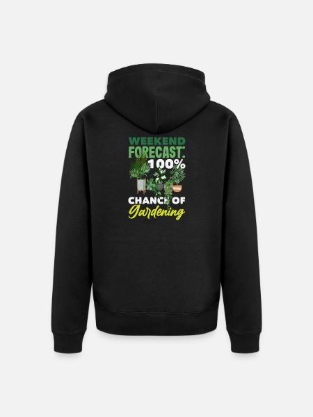 Garden & Plant Lovers Gifts - Unisex Premium Organic Zip Hoodie - black