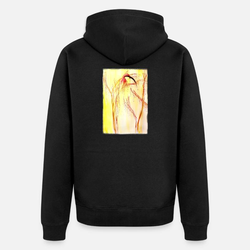  bee-eater - Unisex Premium Organic Zip Hoodie - black