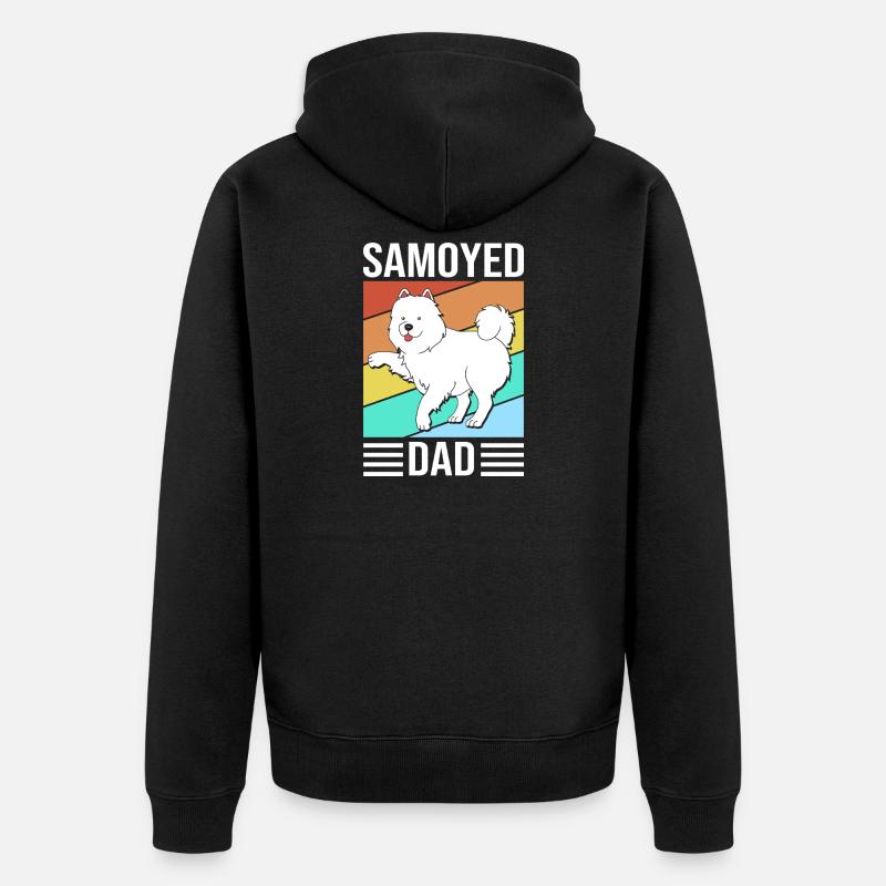 Samoyède - Veste à capuche bio Premium Unisexe - noir