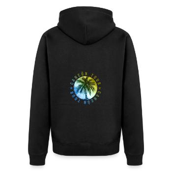Vacances à Cancun Tour - Veste à capuche bio Premium Unisexe - noir - Dos - Nico (187cm)