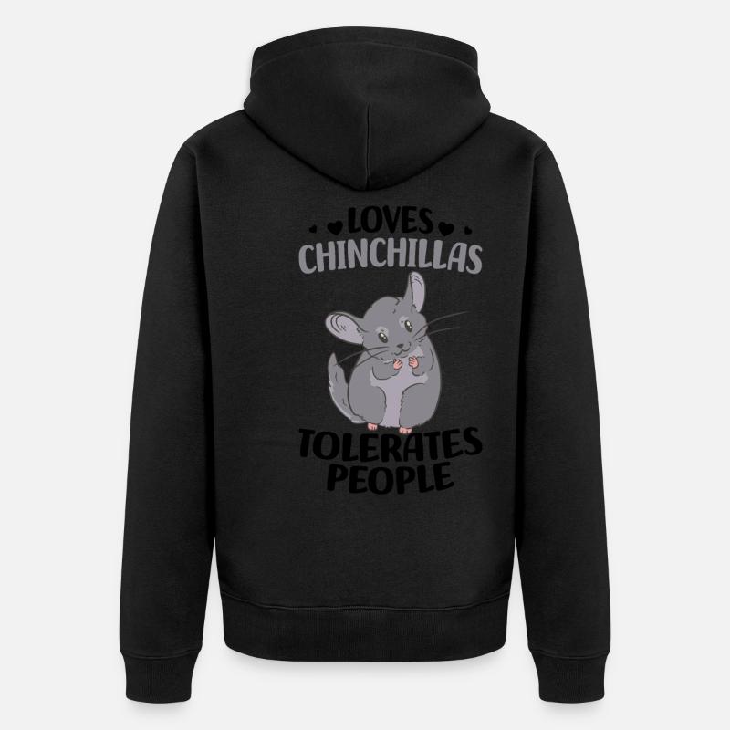 Chinchilla - Veste à capuche bio Premium Unisexe - noir