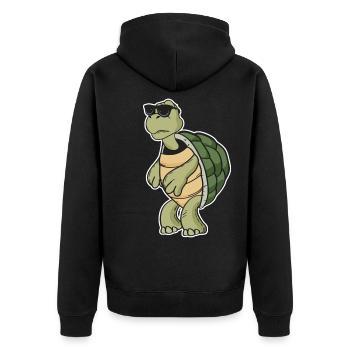 Tortue - Veste à capuche bio Premium Unisexe - noir - Dos - Nico (187cm)