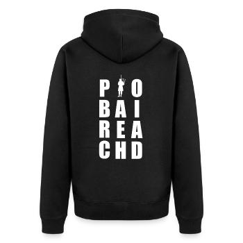 Piobaireachd - Veste à capuche bio Premium Unisexe - noir - Dos - Nico (187cm)
