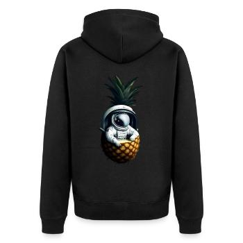 Astronaute à l’ananas - Veste à capuche bio Premium Unisexe - noir - Dos - Nico (187cm)