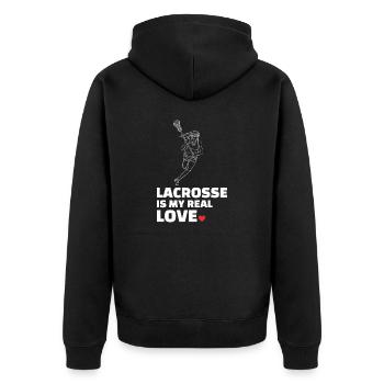J’adore la crosse - Veste à capuche bio Premium Unisexe - noir - Dos - Nico (187cm)