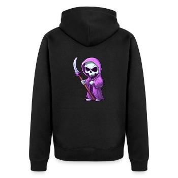Autocollant Graffiti Grim Reaper - Veste à capuche bio Premium Unisexe - noir - Dos - Nico (187cm)