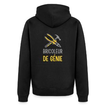 Bricoleur de génie - Veste à capuche bio Premium Unisexe - noir - Dos - Nico (187cm)