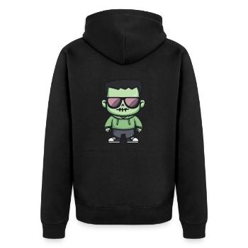 Zombie Halloween Cool - Veste à capuche bio Premium Unisexe - noir - Dos - Nico (187cm)