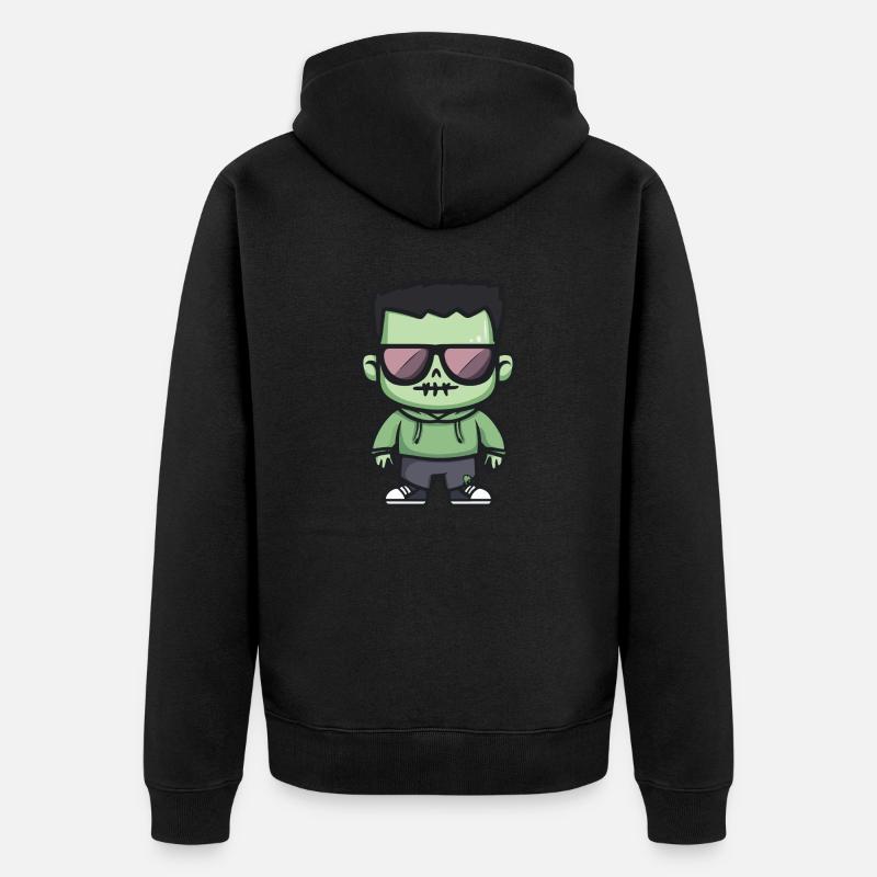 Zombie Halloween Cool - Veste à capuche bio Premium Unisexe - noir