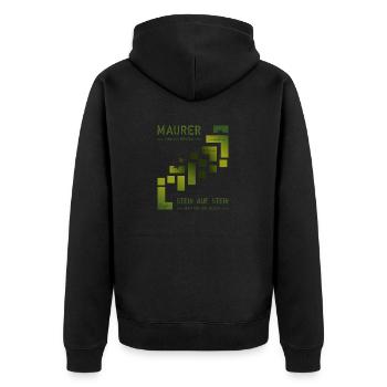 Maurer Hochbau Steinmetz - Veste à capuche bio Premium Unisexe - noir - Dos - Nico (187cm)