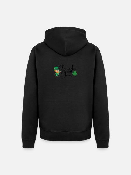 Trèfles et acclamations - Veste à capuche bio Premium Unisexe - noir