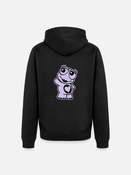 Tortue - Veste à capuche bio Premium Unisexe - noir