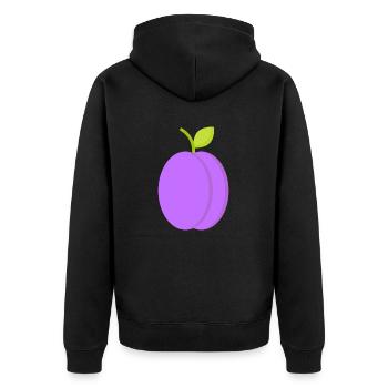 Prune - Veste à capuche bio Premium Unisexe - noir - Dos - Nico (187cm)