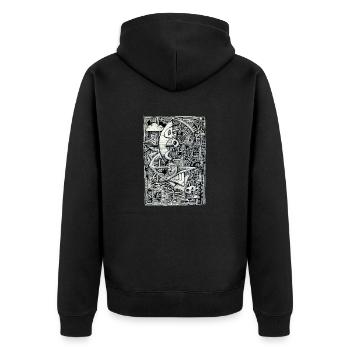Dreamchamber - Veste à capuche bio Premium Unisexe - noir - Dos - Nico (187cm)
