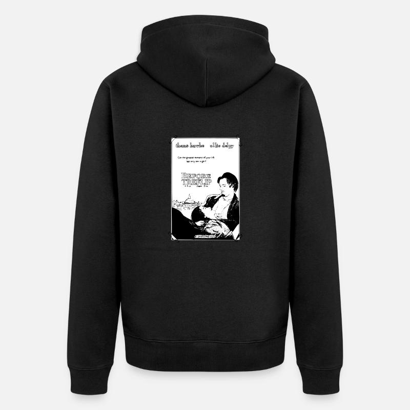 Before Treflip - Unisex Premium Bio Zip Hoodie - Schwarz