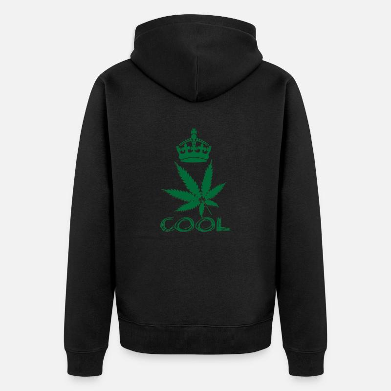 Affiche Cool Crown - Veste à capuche bio Premium Unisexe - noir