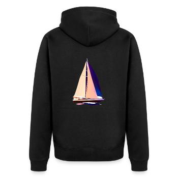 Voile Voile Voile Sport Marins - Veste à capuche bio Premium Unisexe - noir - Dos - Nico (187cm)
