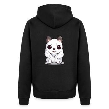 Dokoi le chien - Veste à capuche bio Premium Unisexe - noir - Dos - Nico (187cm)