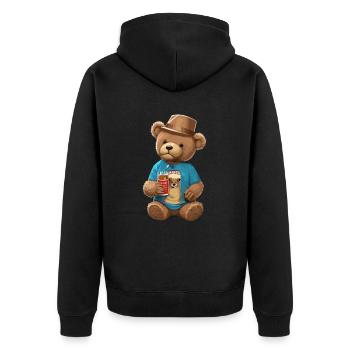 Nounours - Veste à capuche bio Premium Unisexe - noir - Dos - Nico (187cm)