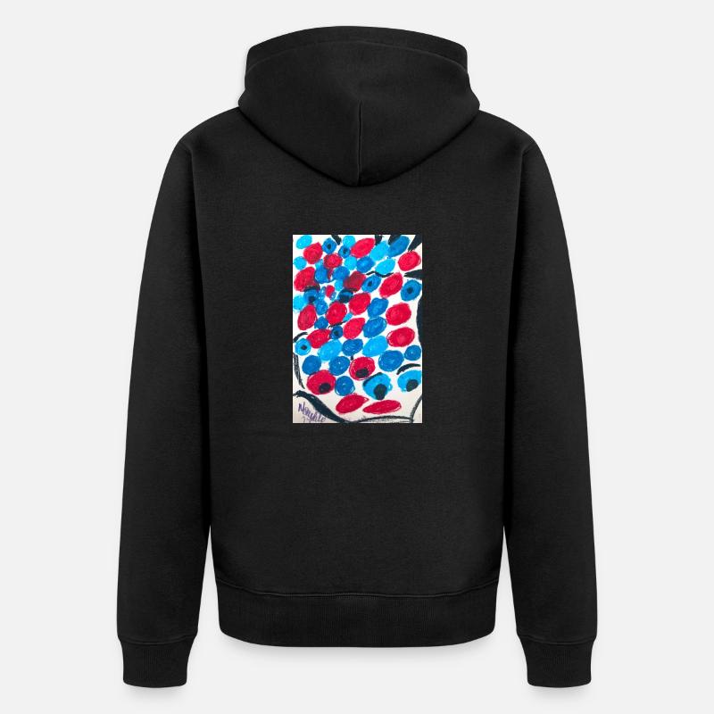 What do you see? - Veste à capuche bio Premium Unisexe - noir