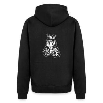 American Cocker Spaniel Crown Dog Dogs Wilsigns - Unisex Premium Organic Zip Hoodie - black - Back - Nico (187cm)