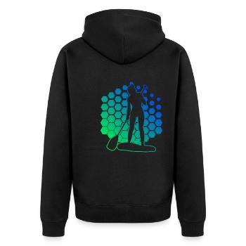 Standup Paddle Standup Paddle Hommes Sup - Veste à capuche bio Premium Unisexe - noir - Dos - Nico (187cm)