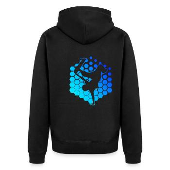 Skateboard Hommes Skateboarder Skateboarder Skater - Veste à capuche bio Premium Unisexe - noir - Dos - Nico (187cm)