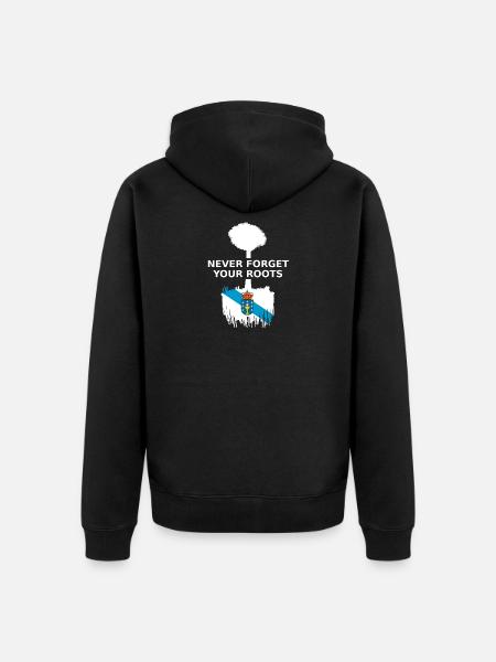 Galicien Galicia Roots - Unisex Premium Bio Zip Hoodie - Schwarz