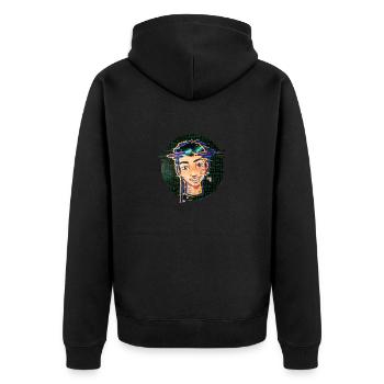 Geek Girl - Veste à capuche bio Premium Unisexe - noir - Dos - Nico (187cm)