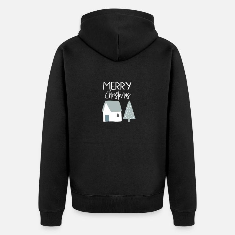 Joyeux Noël - Veste à capuche bio Premium Unisexe - noir
