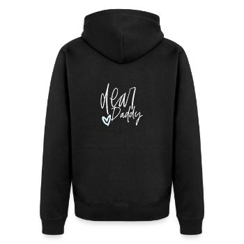 Cher papa - Veste à capuche bio Premium Unisexe - noir - Dos - Nico (187cm)
