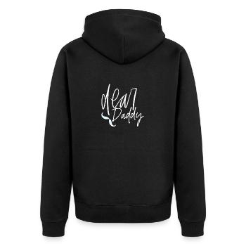 Cher papa - Veste à capuche bio Premium Unisexe - noir - Dos - Nico (187cm)
