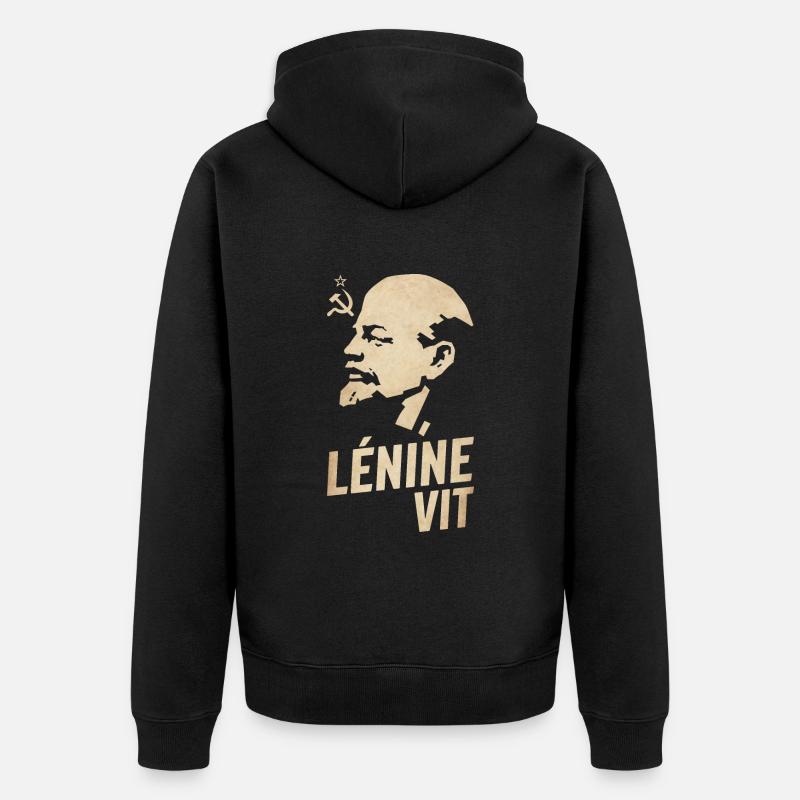 Lénine Vit - Veste à capuche bio Premium Unisexe - noir