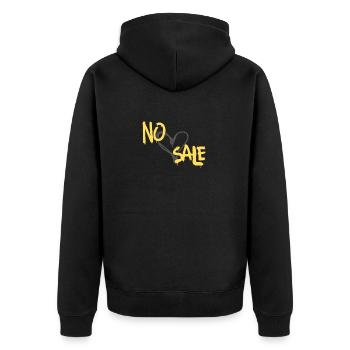 Supermoto Serie 21 - Unisex Premium Bio Zip Hoodie - Schwarz - Hinten - Nico (187cm)