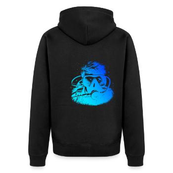 Plongeur Plongeur Plongée Libre Plongée Homme Plongée sous-marine - Veste à capuche bio Premium Unisexe - noir - Dos - Nico (187cm)