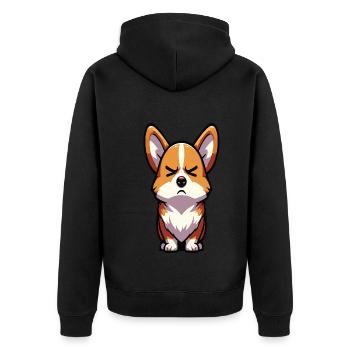 Corgi Corgi Gallois Corgi Corgi Propriétaire Corgi Corgi - Veste à capuche bio Premium Unisexe - noir - Dos - Nico (187cm)