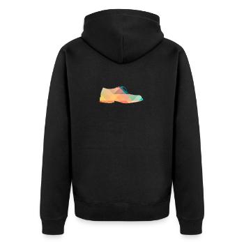 chaussure colorée - Veste à capuche bio Premium Unisexe - noir - Dos - Nico (187cm)