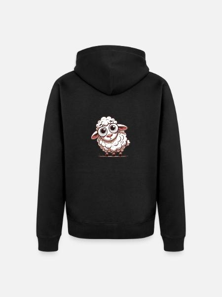 Mouton - Veste à capuche bio Premium Unisexe - noir