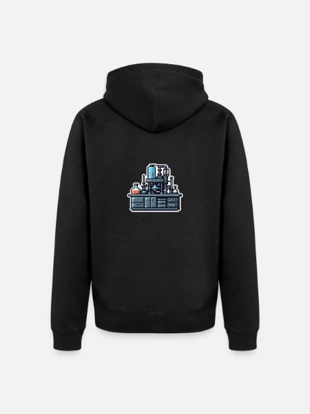 Experiment desk - Unisex Premium Bio Zip Hoodie - Schwarz