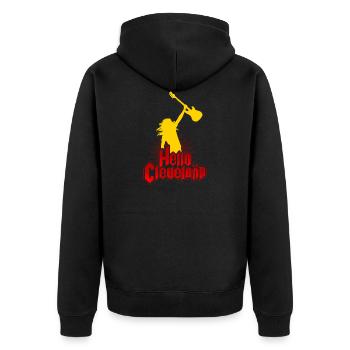 Bonjour Cleveland! Spinal Tap Tribute (multicolore) - Veste à capuche bio Premium Unisexe - noir - Dos - Nico (187cm)