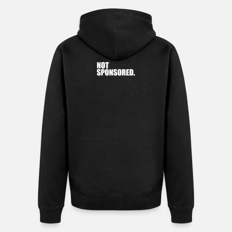 Not Sponsored. - Veste à capuche bio Premium Unisexe - noir
